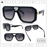 Gentlemans Geometric Flat Top Racer Thick Plastic Hipster Fashion Sunglasses