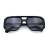 Gentlemans Geometric Flat Top Racer Thick Plastic Hipster Fashion Sunglasses