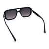 Gentlemans Geometric Flat Top Racer Thick Plastic Hipster Fashion Sunglasses