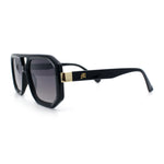 Gentlemans Geometric Flat Top Racer Thick Plastic Hipster Fashion Sunglasses
