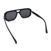 Gentlemans Geometric Flat Top Racer Thick Plastic Hipster Fashion Sunglasses