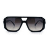 Gentlemans Geometric Flat Top Racer Thick Plastic Hipster Fashion Sunglasses