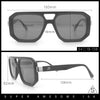 Gentlemans Geometric Flat Top Racer Thick Plastic Hipster Fashion Sunglasses