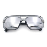 Gentlemans Geometric Flat Top Racer Thick Plastic Hipster Fashion Sunglasses