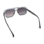 Gentlemans Geometric Flat Top Racer Thick Plastic Hipster Fashion Sunglasses