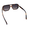 Gentlemans Geometric Flat Top Racer Thick Plastic Hipster Fashion Sunglasses