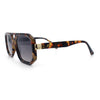 Gentlemans Geometric Flat Top Racer Thick Plastic Hipster Fashion Sunglasses