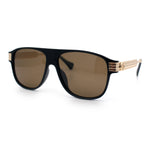 Polarized Mogul Mobster Flat Top Racer Mafia Plastic Fashion Sunglasses