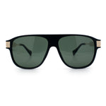 Polarized Mogul Mobster Flat Top Racer Mafia Plastic Fashion Sunglasses
