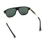 Polarized Mogul Mobster Flat Top Racer Mafia Plastic Fashion Sunglasses