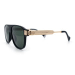 Polarized Mogul Mobster Flat Top Racer Mafia Plastic Fashion Sunglasses