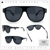 Polarized Mogul Mobster Flat Top Racer Mafia Plastic Fashion Sunglasses