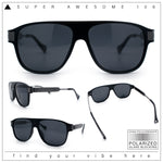 Polarized Mogul Mobster Flat Top Racer Mafia Plastic Fashion Sunglasses