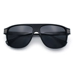 Polarized Mogul Mobster Flat Top Racer Mafia Plastic Fashion Sunglasses
