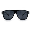 Polarized Mogul Mobster Flat Top Racer Mafia Plastic Fashion Sunglasses