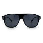 Polarized Mogul Mobster Flat Top Racer Mafia Plastic Fashion Sunglasses