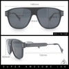 Polarized Mogul Mobster Flat Top Racer Mafia Plastic Fashion Sunglasses