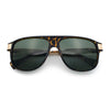 Polarized Mogul Mobster Flat Top Racer Mafia Plastic Fashion Sunglasses