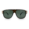 Polarized Mogul Mobster Flat Top Racer Mafia Plastic Fashion Sunglasses