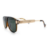 Polarized Mogul Mobster Flat Top Racer Mafia Plastic Fashion Sunglasses