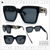 Womens Large Squared Rectangle Cat Eye Designer Fashion Plastic Sunglasses