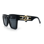 Womens Large Squared Rectangle Cat Eye Designer Fashion Plastic Sunglasses