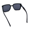Womens Rectangle Inset Lens Minimalist Fashion Plastic Sunglasses