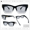 Womens Nerdy Thick Horn Rim Cat Eye Hipster Plastic Sunglasses