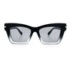Womens Nerdy Thick Horn Rim Cat Eye Hipster Plastic Sunglasses
