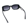 Womens Classy Rectangle Retro Mod Designer Fashion Luxe Sunglasses