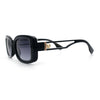 Womens Classy Rectangle Retro Mod Designer Fashion Luxe Sunglasses