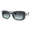 Womens Classy Rectangle Retro Mod Designer Fashion Luxe Sunglasses