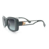 Womens Classy Rectangle Retro Mod Designer Fashion Luxe Sunglasses