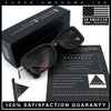 Womens Classy Rectangle Retro Mod Designer Fashion Luxe Sunglasses