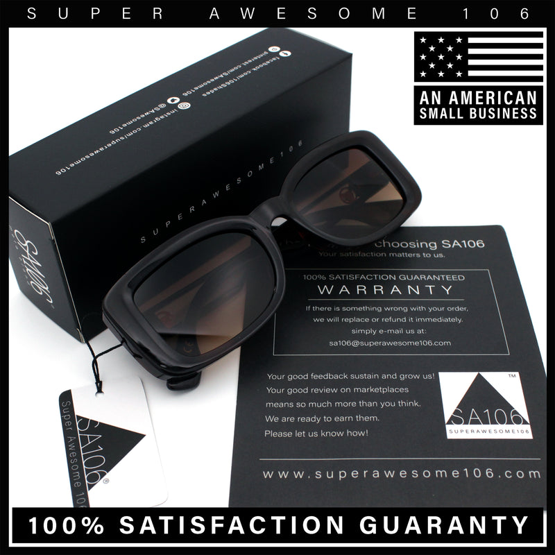 Womens Classy Rectangle Retro Mod Designer Fashion Luxe Sunglasses