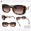 Womens Classy Rectangle Retro Mod Designer Fashion Luxe Sunglasses
