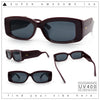 Womens Mod Rectangle Thick Beveled Plastic Minimal Fashion Sunglasses
