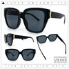 Womens Metal Ribbon Trim Oversized Rectangle Designer Fashion Sunglasses