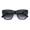 Womens Oversized Thick Plastic Cat Eye Rectangular Fashion Sunglasses
