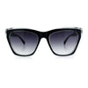 Womens Oversized Thick Plastic Cat Eye Rectangular Fashion Sunglasses