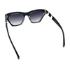Womens Oversized Thick Plastic Cat Eye Rectangular Fashion Sunglasses
