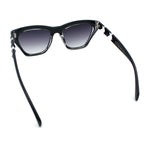 Womens Oversized Thick Plastic Cat Eye Rectangular Fashion Sunglasses