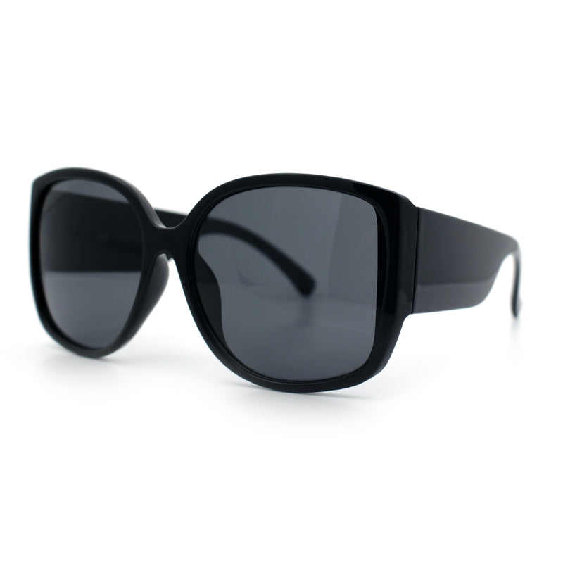 Womens Oversized Thick Temple Butterfly Designer Fashion Sunglasses