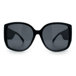 Womens Oversized Thick Temple Butterfly Designer Fashion Sunglasses