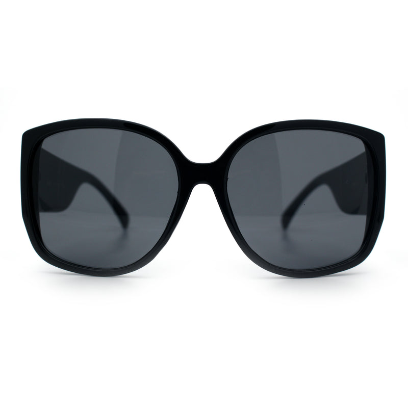 Womens Oversized Thick Temple Butterfly Designer Fashion Sunglasses