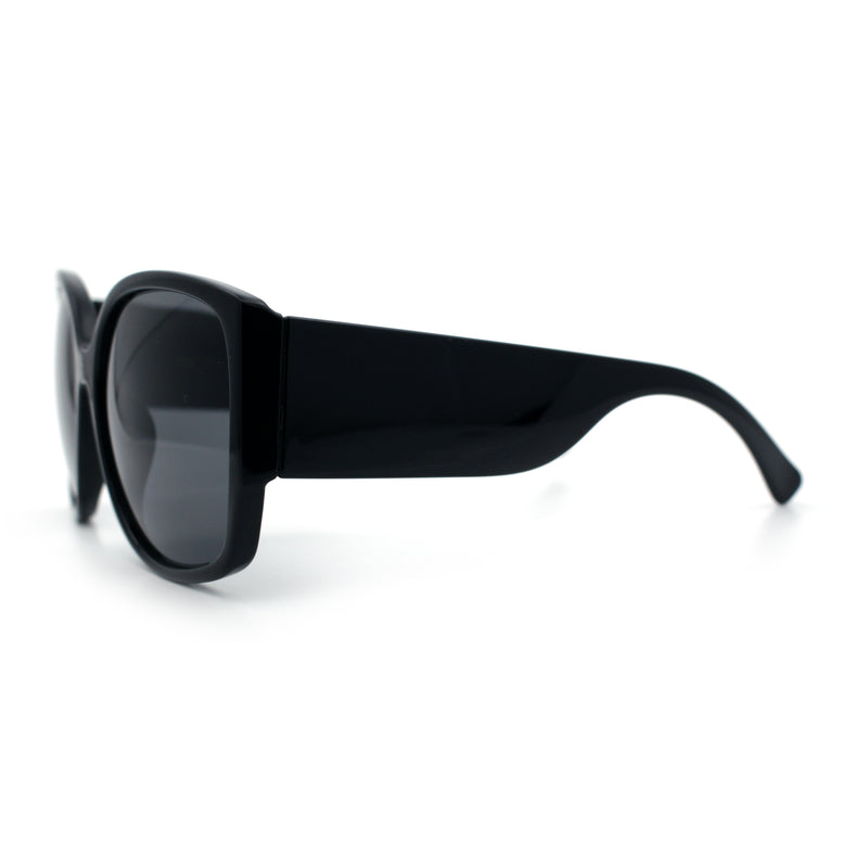 Womens Oversized Thick Temple Butterfly Designer Fashion Sunglasses