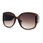 Womens Oversized Thick Temple Butterfly Designer Fashion Sunglasses
