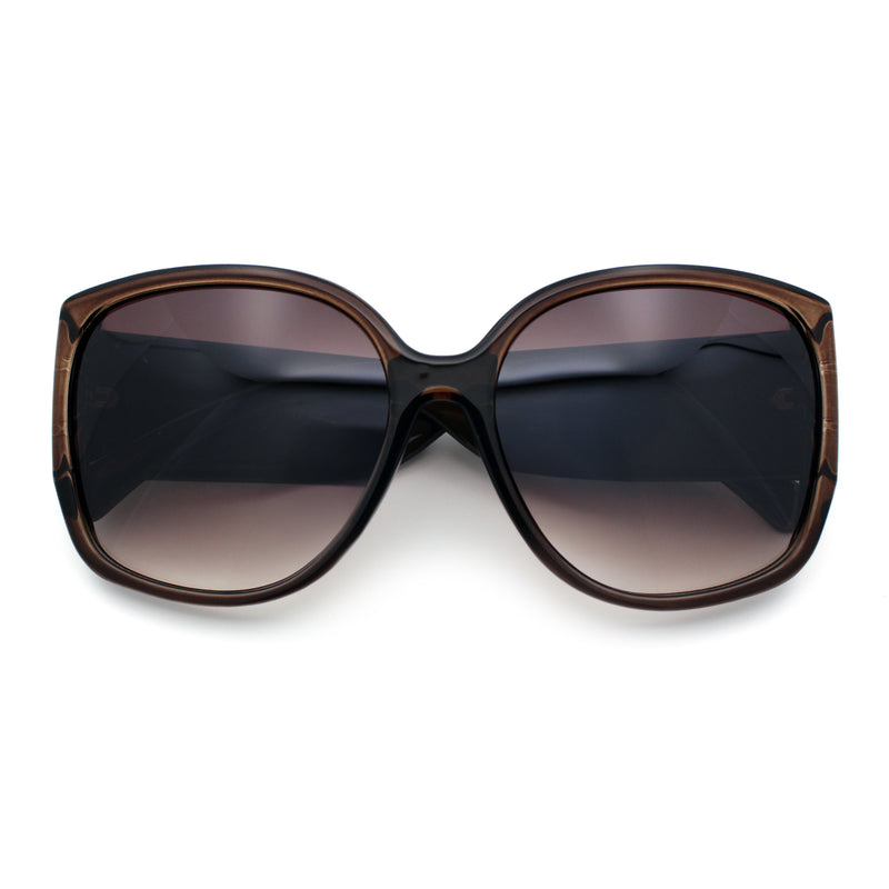 Womens Oversized Thick Temple Butterfly Designer Fashion Sunglasses