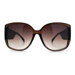 Womens Oversized Thick Temple Butterfly Designer Fashion Sunglasses