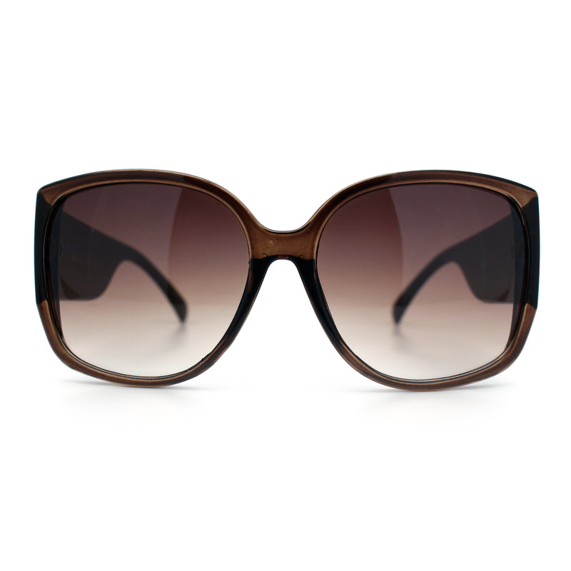 Womens Oversized Thick Temple Butterfly Designer Fashion Sunglasses